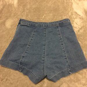 High waisted h&m jean shorts